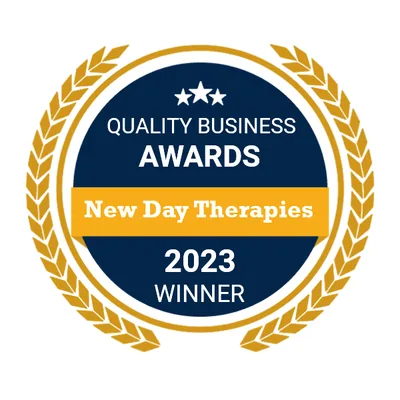 New Day Therapies accreditation badge 2023