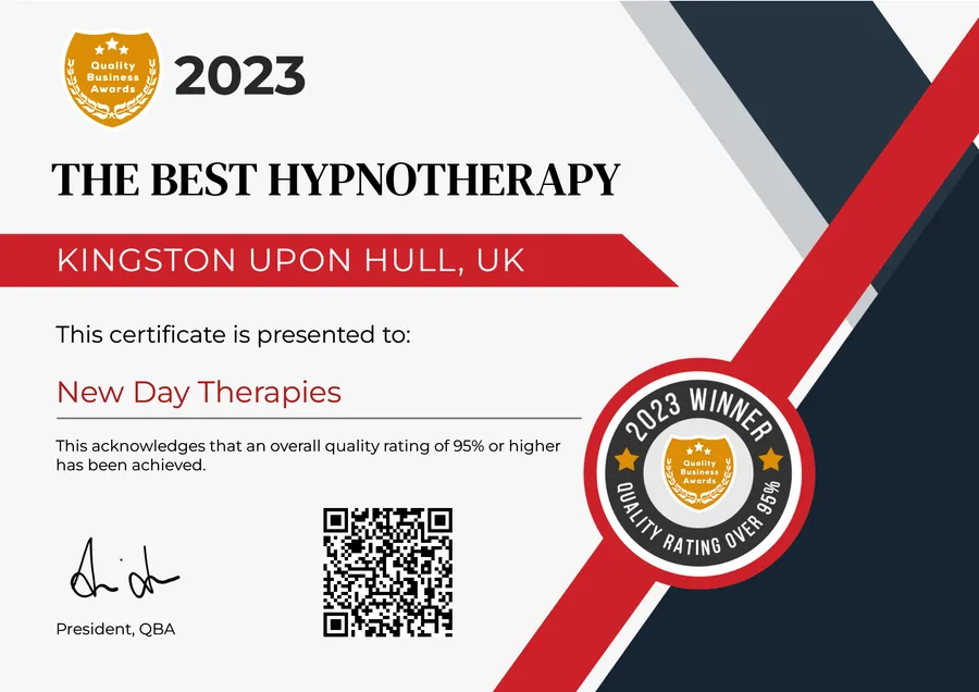 New Day Therapies accreditation certificate 2023